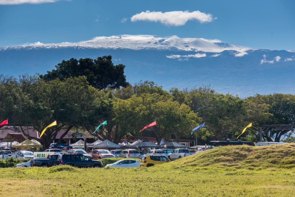 Snow-capped Mauna Kea