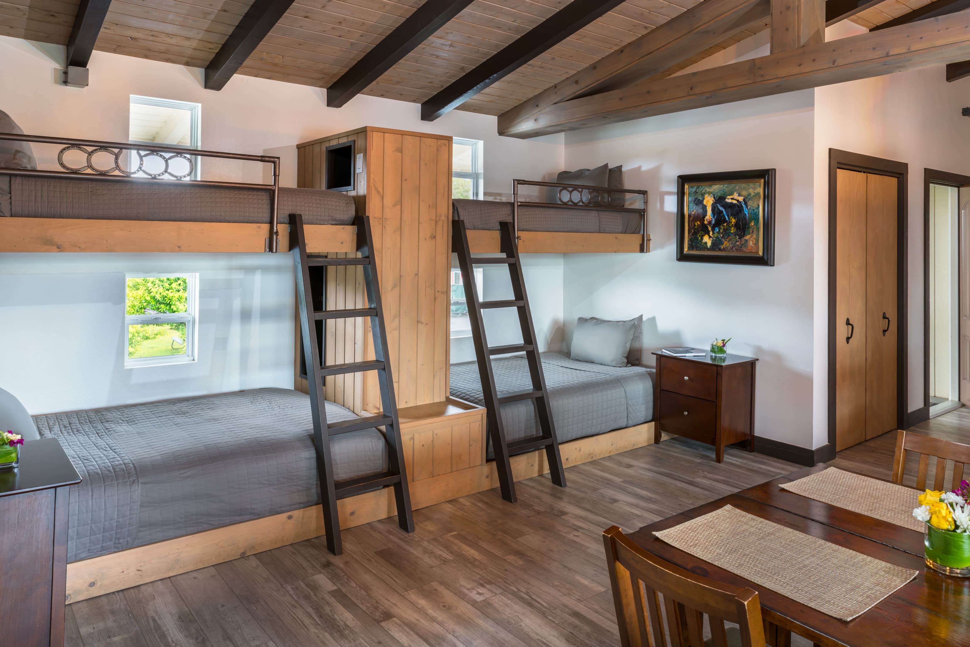 Executive Suite Two (pair of bunkbeds open to living area)