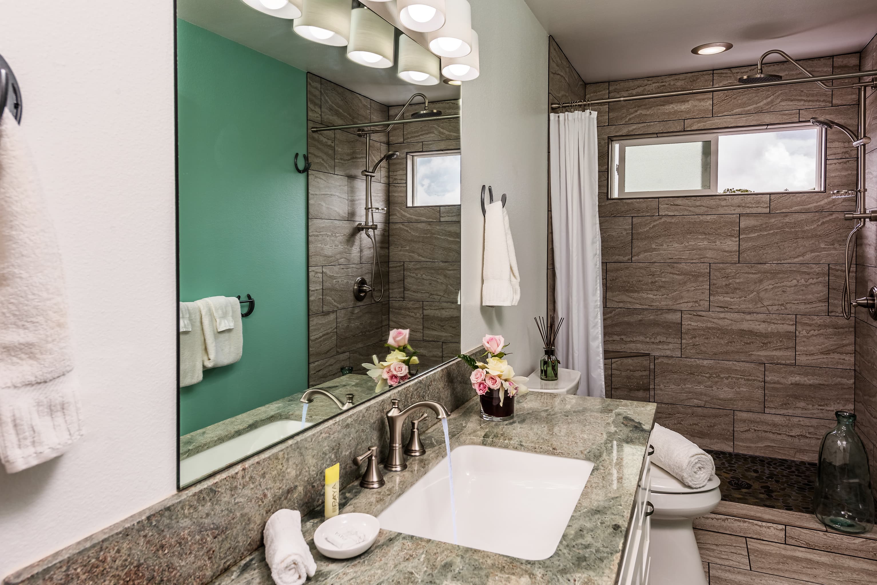 Executive Suite One (second bathroom with rainhead shower)